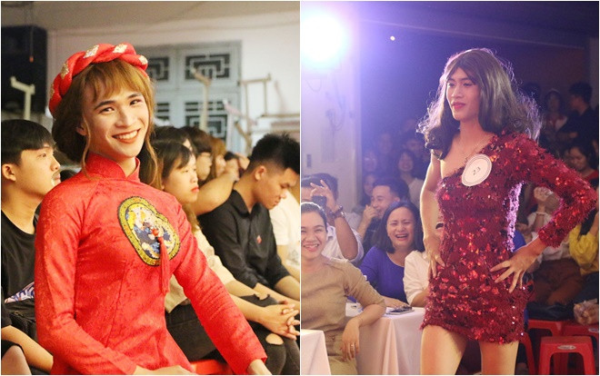 Bất ngờ vì nhan sắc Quán quân cuộc thi Hoa khôi nam sinh giả gái của ĐH Kiến trúc Đà Nẵng đang gây bão MXH Ảnh 2