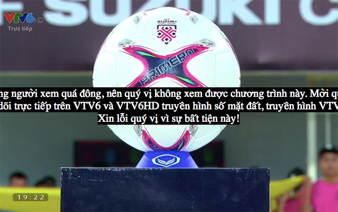 Chưa bắt đầu trận đấu giữa đội tuyển Việt Nam và Lào, website VTV thông báo quá tải vì người xem quá đông Ảnh 2