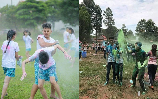 Lớp người ta nghịch bột màu vừa vui mà vẫn đẹp 'sang chảnh', đến lượt lớp mình quẩy ai nấy đều hóa Zombie đúng nghĩa Ảnh 2