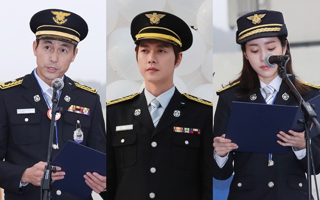 Sau Han Ji Min - Jung Woo Sung, Park Hae Jin được Tổng thống bổ nhiệm làm lính cứu hỏa danh dự Ảnh 2