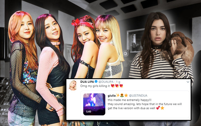 DUA LIPA phấn khích chẳng thua fan cuồng trước màn trình diễn 'Kiss and Make Up' của BlackPink Ảnh 2