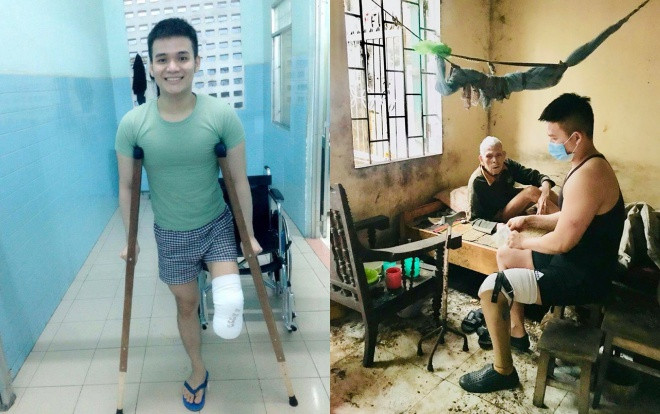 Cuộc gặp định mệnh giữa chàng trai cụt chân và ông lão cô độc trong căn nhà hoang: 'Nhìn ông như vậy mình khóc mấy đêm liền' Ảnh 2