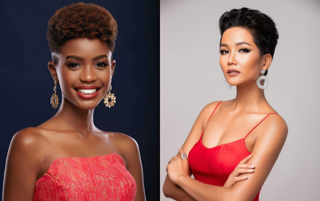 Phản ứng bất ngờ của H'Hen Niê trước đối thủ có mái tóc ngắn còn độc lạ hơn nhiều tại Miss Universe Ảnh 2