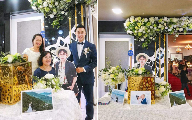 Du học tận Pháp nhưng anh chàng được người thân in ảnh cho ‘dự’ đám cưới em trai, lại còn trịnh trọng đứng ‘canh’ thùng tiền cưới Ảnh 2