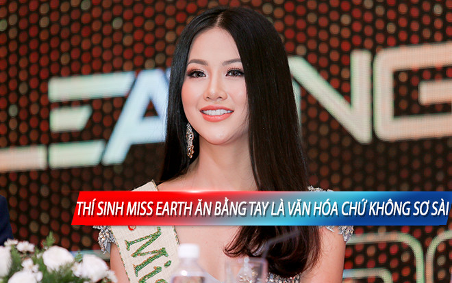 CLIP: Hoa hậu Phương Khánh khẳng định 'Thí sinh Miss Earth ăn bốc là do nét văn hóa không phải sơ sài' Ảnh 2