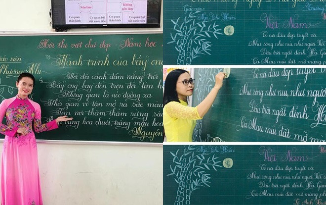 Trào lưu viết chữ đẹp đã thành bão toàn quốc: Lại xuất hiện thêm nhiều cô giáo có nét bút đẹp mê hồn Ảnh 2