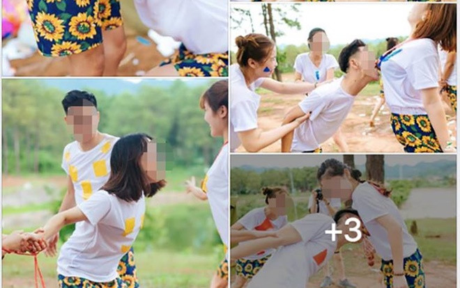 Choáng váng vì bộ ảnh kỷ yếu nam nữ tạo dáng toàn tư thế nhạy cảm đang gây 'bão' MXH Ảnh 2