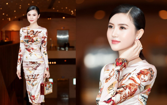 Ngọc Duyên diện váy hiệu trăm triệu, tươi tắn đọ sắc bên cạnh Hà Anh Tuấn Ảnh 2