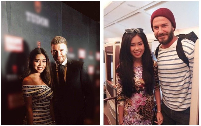 Khoe ảnh chụp chung với David Beckham, hot girl Thảo Tiên khiến dân mạng hết lòng ghen tỵ Ảnh 2