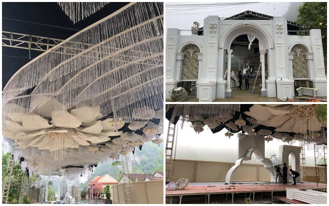 Choáng với rạp cưới xa hoa trị giá 2,5 tỷ, dùng toàn hoa tươi chở bằng máy bay từ Đà Lạt Ảnh 2
