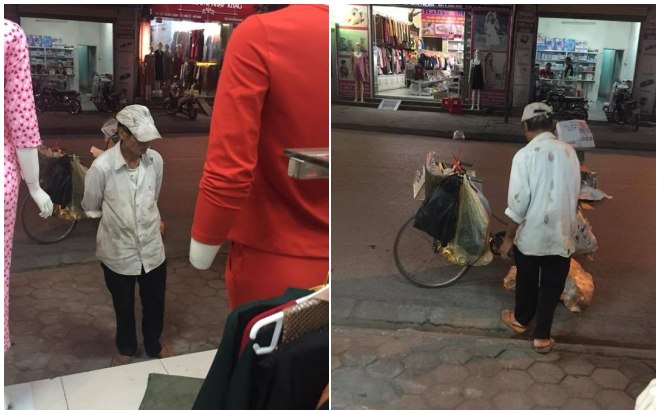 Rưng rưng lời hứa của người đàn ông bán ve chai trước cửa hàng quần áo phụ nữ Ảnh 2
