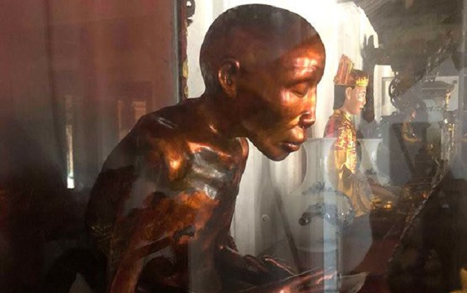 Bí ẩn hai vị sư ngồi thiền trong tháp mộ, cơ thể bất hoại ở Thường Tín Ảnh 2