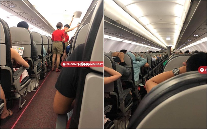 Xôn xao clip máy bay từ Sài Gòn đi Hà Nội nghi gặp sự cố rung lắc mạnh chỉ sau 30 phút cất cánh khiến hành khách hoảng loạn Ảnh 2