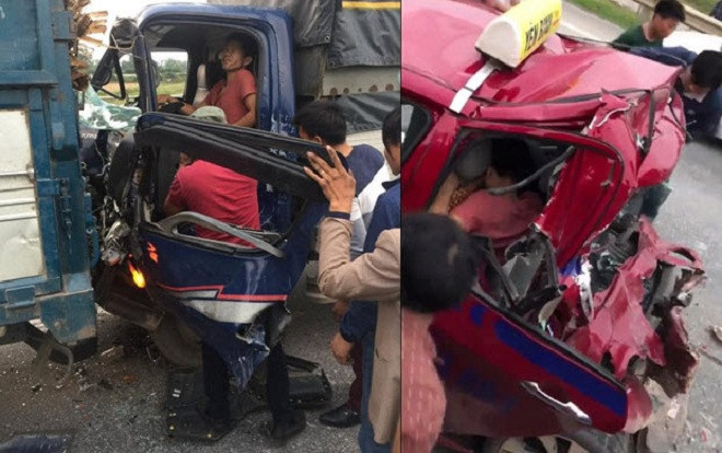 Vừa gãy 2 chân phải lên taxi đi cấp cứu, tài xế lại bị xe tải tông tiếp lần 2 nguy kịch Ảnh 2