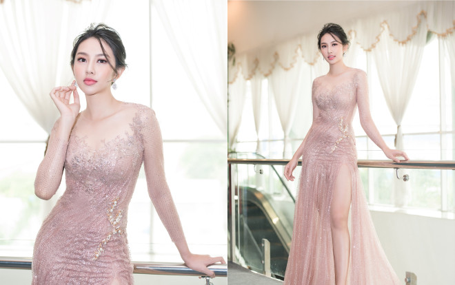 Vừa trở về từ Miss International 2018, Thùy Tiên đã hóa vedette ngọt ngào trong show thời trang Ảnh 2