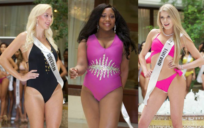 Đối thủ Minh Tú lộ cả vết quần bơi, body thừa mỡ tại phần thi áo tắm Miss Supranational Ảnh 2