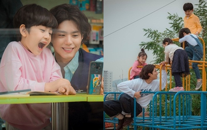 Còn 1 ngày nữa sẽ chiếu, 'Encounter' tung loạt ảnh hồn nhiên, đáng yêu Park Bo Gum chơi đùa với trẻ con Ảnh 2