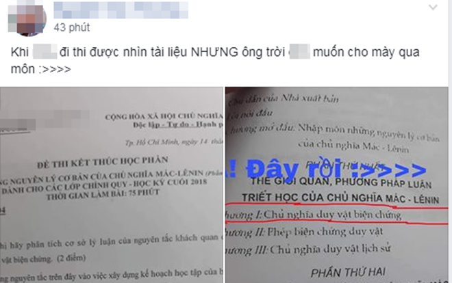 Kiểm tra Triết được mở tài liệu nhưng thanh niên số nhọ vẫn méo mặt vì lý do 'cay đắng' Ảnh 2
