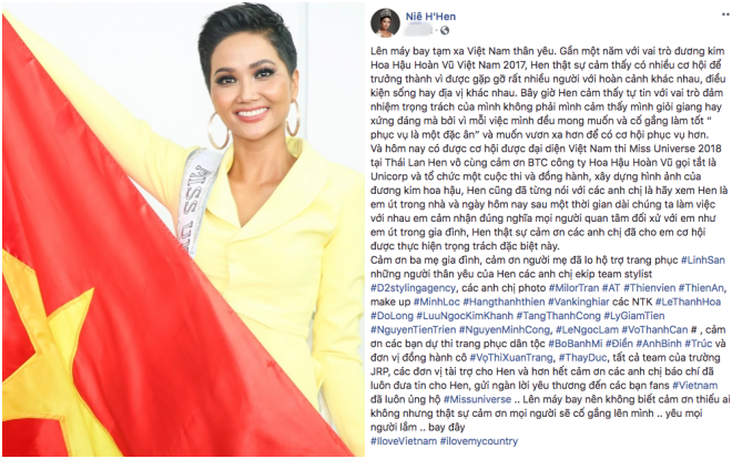 Bức 'tâm thư' trước lúc Hoa hậu H'Hen Niê khởi hành đến 'xứ Chùa Vàng' để tham dự Miss Universe 2018 Ảnh 2