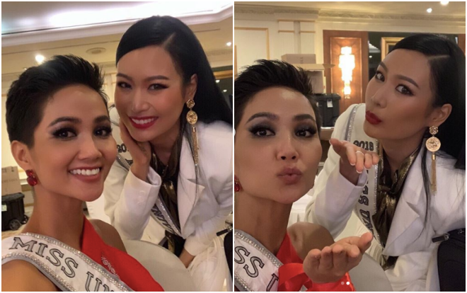 H'Hen Niê tự tin 'đọ sắc' cùng Miss Universe Thailand 2018 tại 'xứ sở chùa Vàng' Ảnh 2