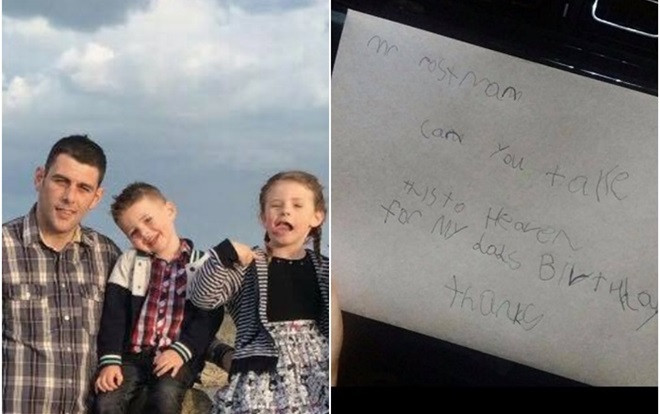 Viết thư mừng sinh nhật gửi bố trên thiên đàng, cậu bé nhận được phản hồi đặc biệt từ bưu điện Ảnh 2