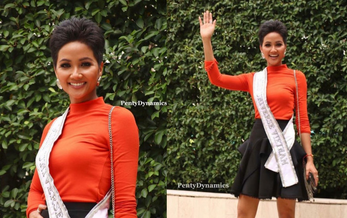 Sau cặp màu kinh điển, H'Hen Niê nổi hết cỡ bằng gam màu chói lóa Ảnh 2