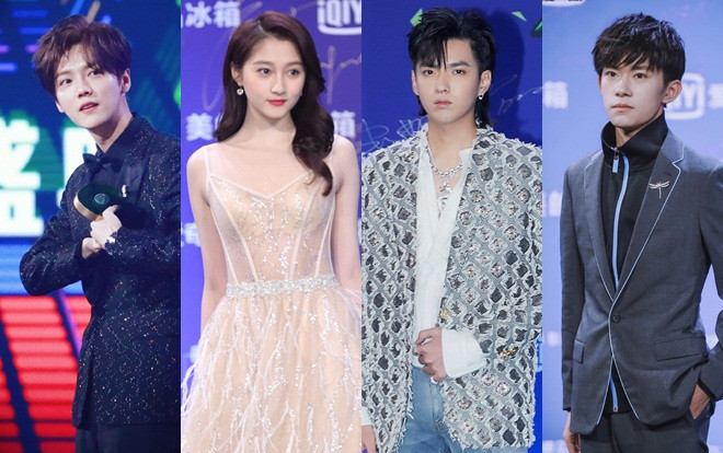 Lộc Hàm - Quan Hiểu Đồng, Dịch Dương Thiên Tỉ cùng Ngô Diệc Phàm tham dự 'Đêm hội la hét Iqiyi 2019' Ảnh 2