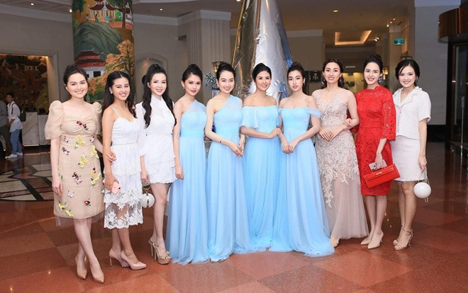 Dàn mỹ nữ xinh đẹp, xúng xính váy áo tham dự đám cưới Á hậu Thanh Tú Ảnh 2
