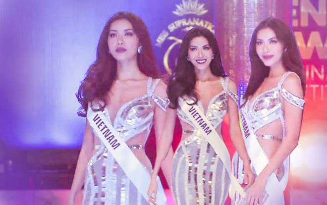 Mặc váy đuôi cá ánh kim, Minh Tú khoe vóc dáng nữ thần ở phần thi Evening Gown Ảnh 2