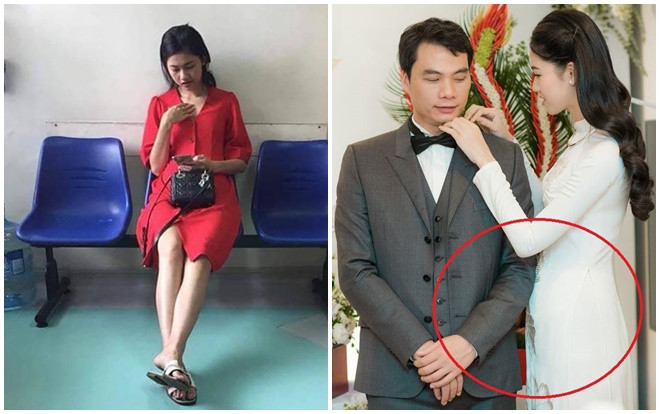 Á hậu Thanh Tú dính tin đồn 'ăn cơm trước kẻng' vì bức hình mệt mỏi ngồi chờ trước phòng khám Ảnh 2