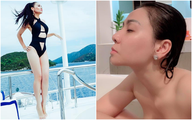 Bà mẹ một con Thu Minh 'gây sốt' với tạo hình quyến rũ trong bồn tắm khoe vòng một gợi cảm như gái 20 Ảnh 2