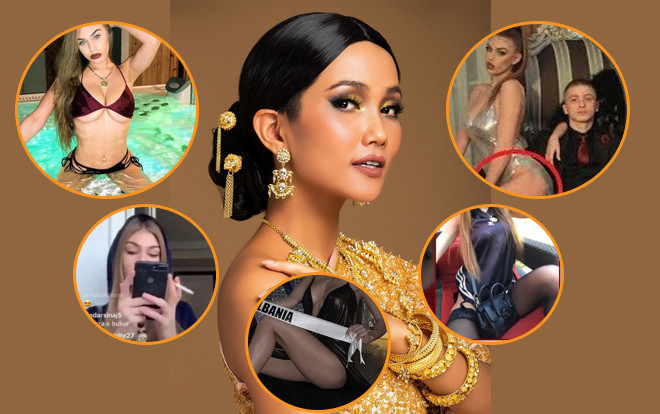 Hút thuốc, thác loạn, giở thói côn đồ, Miss Universe Albania vẫn ngang hàng cùng H'Hen Niê chinh chiến Ảnh 2