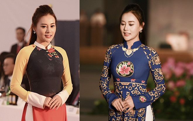 Quỳnh Búp Bê duyên dáng trình diễn áo dài tại Hàn Quốc Ảnh 2