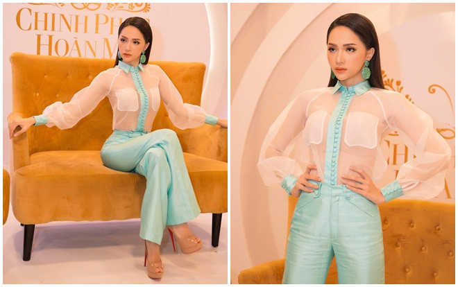 Hương Giang khoe khéo vòng eo con kiến qua lớp áo trong suốt mà vẫn quyền lực ngời ngời Ảnh 2