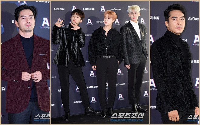 Lễ trao giải 'A-Awards 2018': Song Seung Heon - Lee Jin Wook cuốn hút khiến iKON trở nên 'nữ tính' Ảnh 2