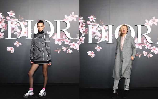 Bella Hadid  - Kate Moss chị chị em em 'chặt đẹp' trong show Dior Homme Ảnh 2