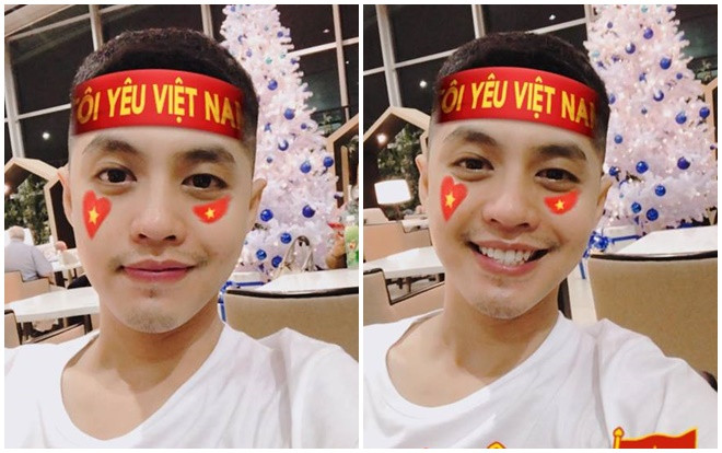 Noo Phước Thịnh khoe hình ảnh cực điển trai để cổ vũ cho đội tuyển Việt Nam Ảnh 2