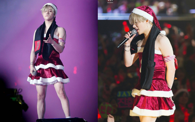 Sao Kpop cosplay ông già Noel: Khóc thét với ác mộng đêm Giáng sinh Ảnh 2