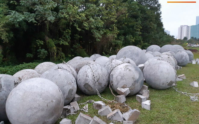 Đã tìm ra vị trí 'bí ẩn' của 40 quả cầu đá sau khi bị di dời khỏi sân Mỹ Đình Ảnh 2