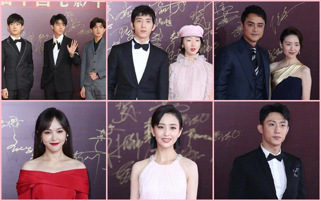 TFBOYS, Đường Yên cùng Lý Băng Băng, Đồng Lệ Á và loạt sao C-biz đổ bộ hảm đỏ 'Giải Hoa Biểu 2018' Ảnh 2