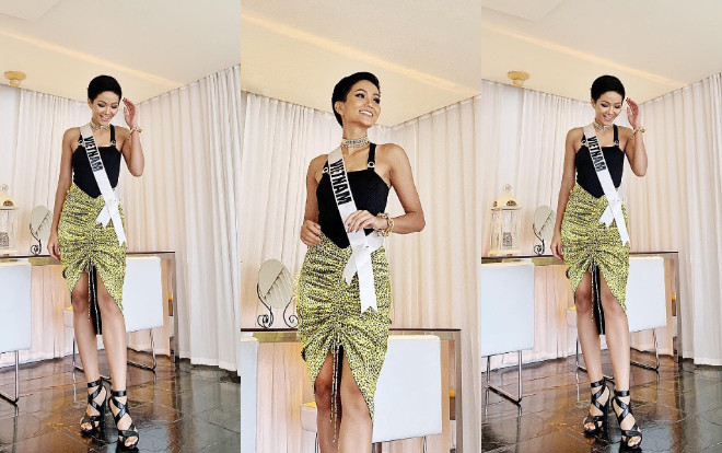 Ra mà xem H'Hen Niê mang hoạ tiết hot nhất thu đông đến Miss Universe đây này Ảnh 2