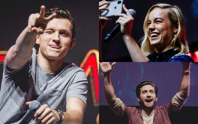Dàn sao Marvel tại 'Comic-Con Brazil': Brie Larson thần thái tươi tắn, 'Người Nhện' Tom Holland bất ngờ 'đánh úp' Ảnh 2