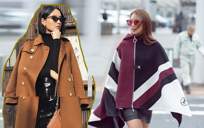 Trời lạnh, muốn ấm mà sang hãy học Khánh Linh - Khả Ngân cách mặc áo khoác dáng dài Ảnh 2