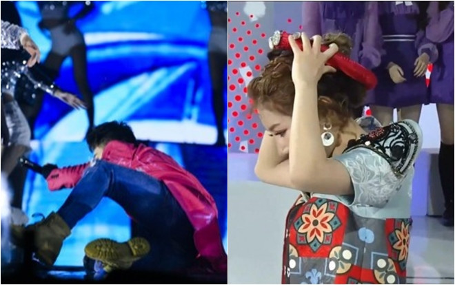 Trong đúng 3 ngày, khán giả chứng kiến đến 2 cú té ngã 'kinh điển' của sao Việt trên sân khấu cùng nghệ sĩ Kpop Ảnh 2