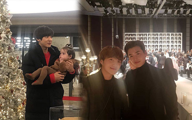 Lee Jong Suk gặp lại người quen của 'High Kick 3' - Chanyeol và Kai (EXO) trông cực dễ thương với bạn diễn nhí khi quay 'Superman Returns' Ảnh 2