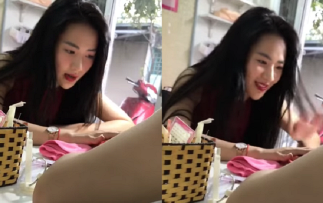 Biểu cảm cười nói vô tư ở tiệm làm móng tay, cựu hotgirl ĐH Sân khấu điện ảnh Hà Nội bất ngờ nổi tiếng vì quá xinh đẹp Ảnh 2