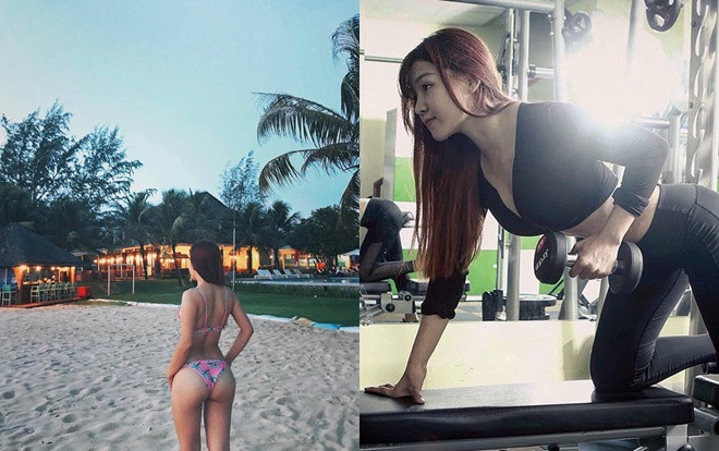 Cô gái vừa được Đặng Văn Lâm dẫn đi nghỉ dưỡng hậu vô địch AFF Cup: Mê gym, nóng bỏng như siêu mẫu Ảnh 2