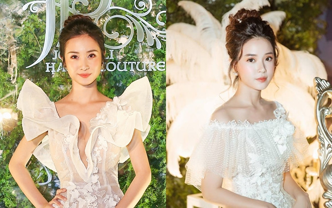 Cùng 'chuộng' sắc trắng trên thảm đỏ, Jun Vũ - Midu tuy 'mỗi người một vẻ' nhưng vẫn 'mười phân vẹn mười' Ảnh 2