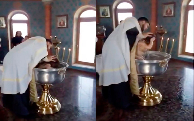 Rửa tội cho trẻ em một cách dã man, linh mục bị chỉ trích nặng nề Ảnh 2