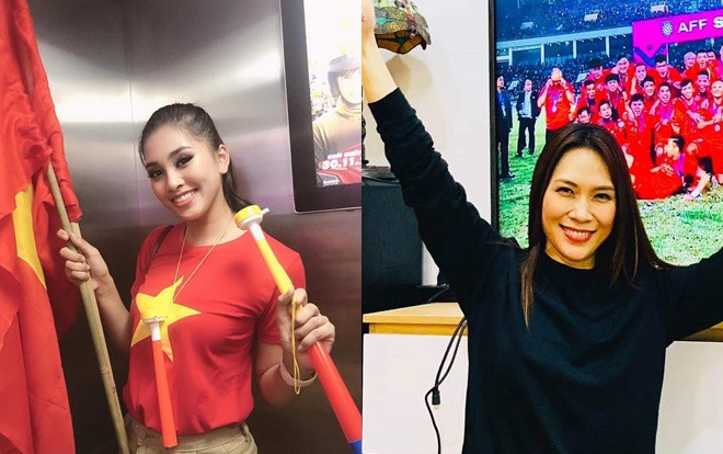 Mỹ nhân Việt khoe sắc ngời ngời kéo nhau ra đường ăn mừng chiến thắng lịch sử Ảnh 2